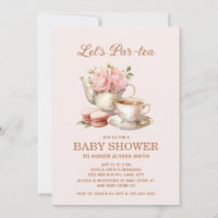 Let's Par-Tea Tea Party Pink Floral Baby Girl