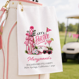 Let's Par Tee Bachelorette Party Golf Towel