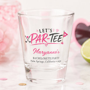 Let's Par Tee Bachelorette Party Shot Glass