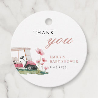 Let's Par-tee Golf Baby Shower Favour Tags