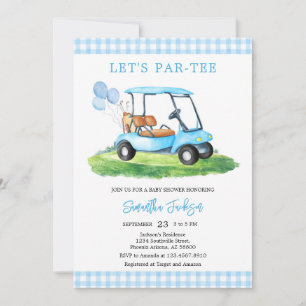 Let's Par-tee Golf Baby Shower Invitation