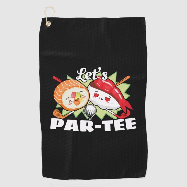 Lets Par Tee Golf Pun - Golfing Party Towel (Front)