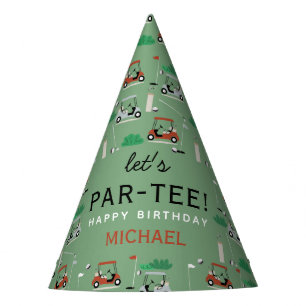 Let's Par-Tee Golf Theme Birthday Party Party Hat