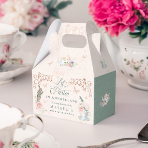Let's Part-Tea Vintage Alice In Wonderland Party Favour Box