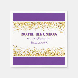 Let's Party! 50th Class Reunion custom Napkin
