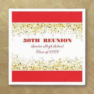 Let's Party! 50th Class Reunion custom Napkin