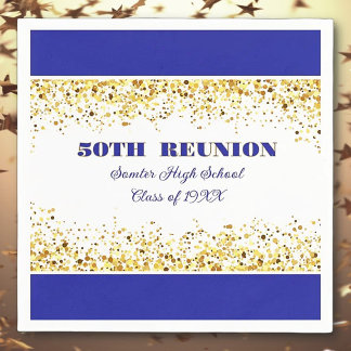 Let's Party! 50th Class Reunion custom Napkin