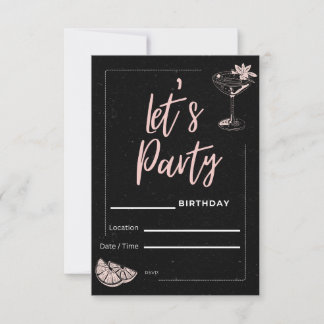 Let's Party! Birthday Invitations