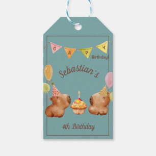  Let's Party Capybara Style Gift Tags