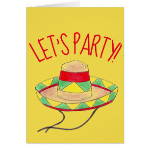 Let's Party Cinco de Mayo Mexican Fiesta Sombrero