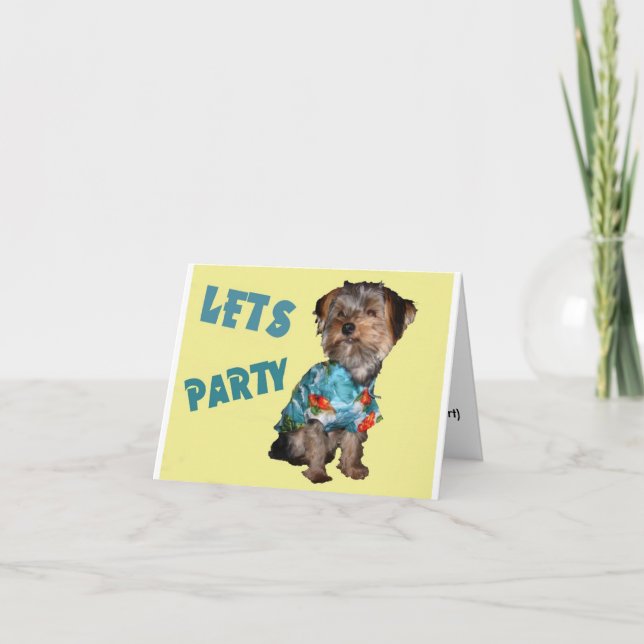LET'S PARTY - Customise-able Invitation (Front)