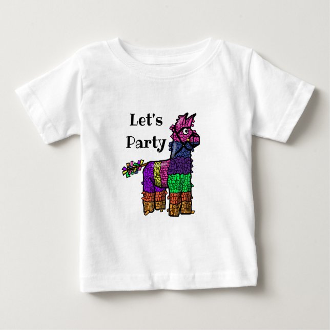 Let's Party Fiesta Cinco de Mayo Baby Shirt (Front)