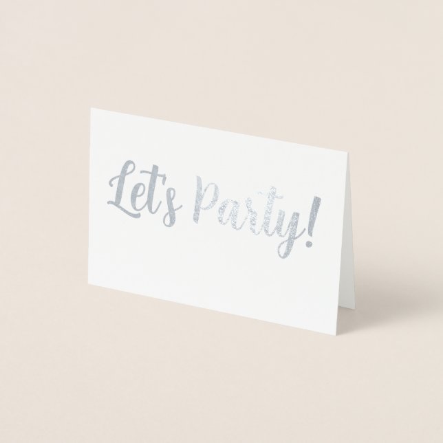 Let's Party! Foil Card (Front)