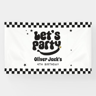 Let's Party Happy Dude Birthday Banner