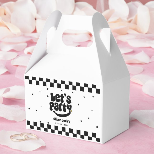 Let's Party Happy Dude Birthday Favour Box (Wedding)