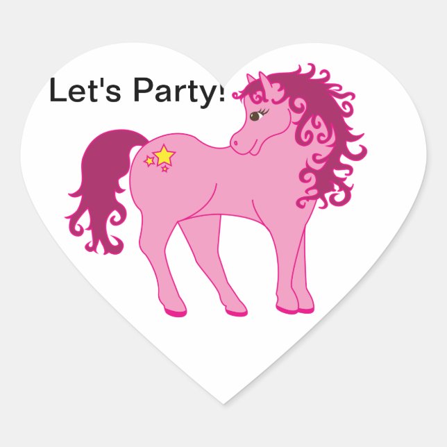 Let's Party Horse sticker (Front)