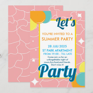 let's party invitation