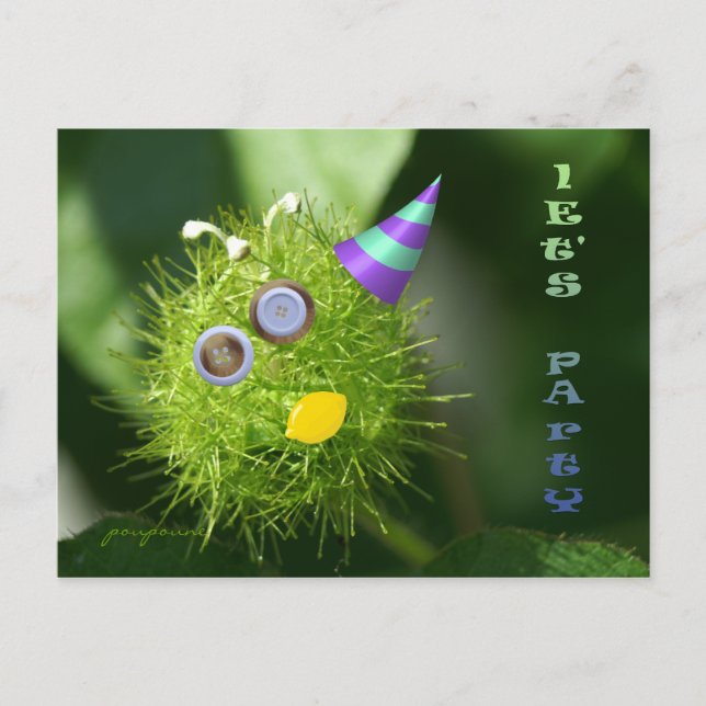 let's party! invitation postcard (Front)