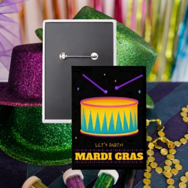 Let's Party! Mardi Gras Button (Creator Uploaded)