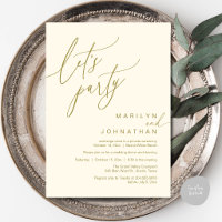 Let's Party, Modern Romantic Wedding Reception