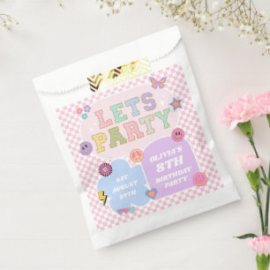 Let's Party Preppy Varsity Patch Birthday Party Favour Bags