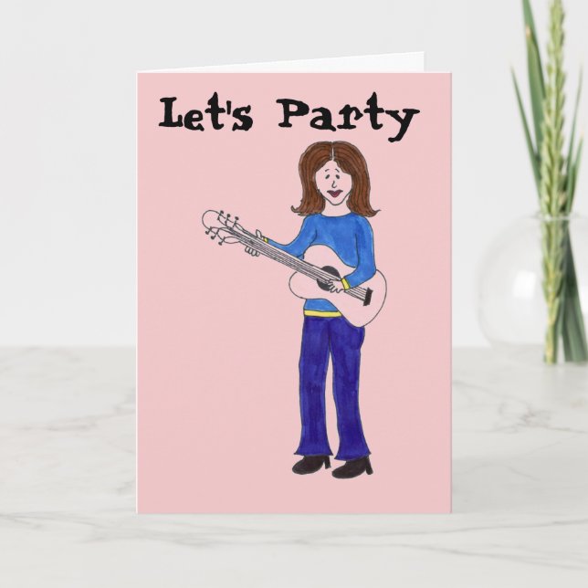 Let's Party Rocker Invitation (Front)