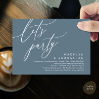 Let's Party, Romantic Wedding Dinner and Dancing