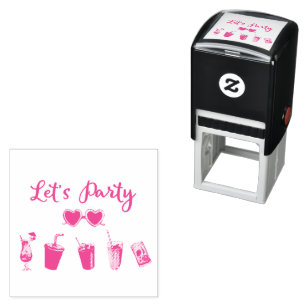Let's Party Summer Soiree Self-inking Stamp
