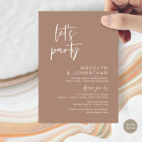 Let's Party, Wedding Elopement Dinner and Dancing
