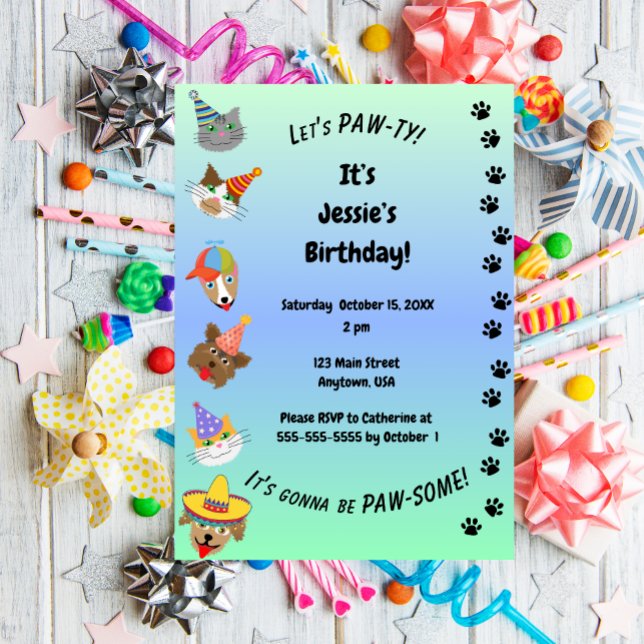 Let's PAW-ty Invitation (Creator Uploaded)