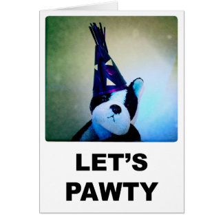 Let's Pawty Card