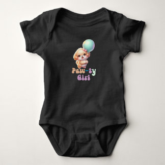 Let's Pawty Puppy Birthday Baby Bodysuit