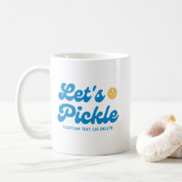 Let's Pickle Cool Retro Personalised Text