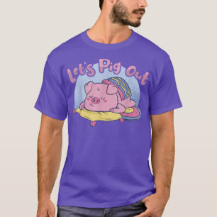 Let's Pig Out BBQ Pig Roast Barbecue  T-Shirt