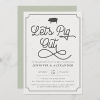 Let's Pig Out Green I Do BBQ Engagement Party