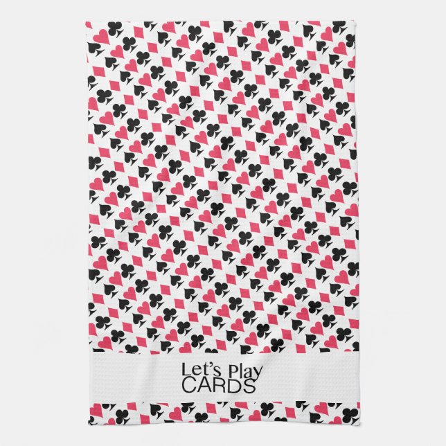 Let's Play Cards Kitchen Towel (Vertical)