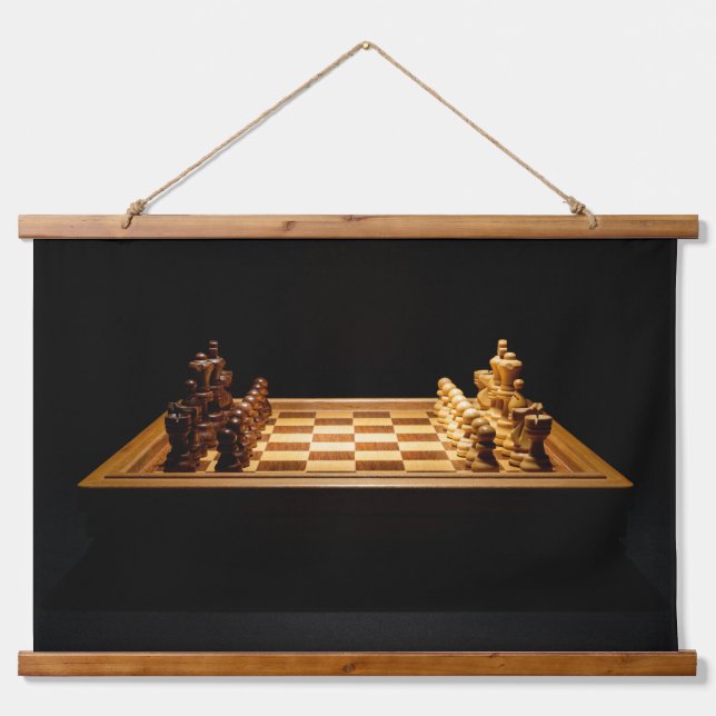 Let's Play Chess Hanging Tapestry (Front)