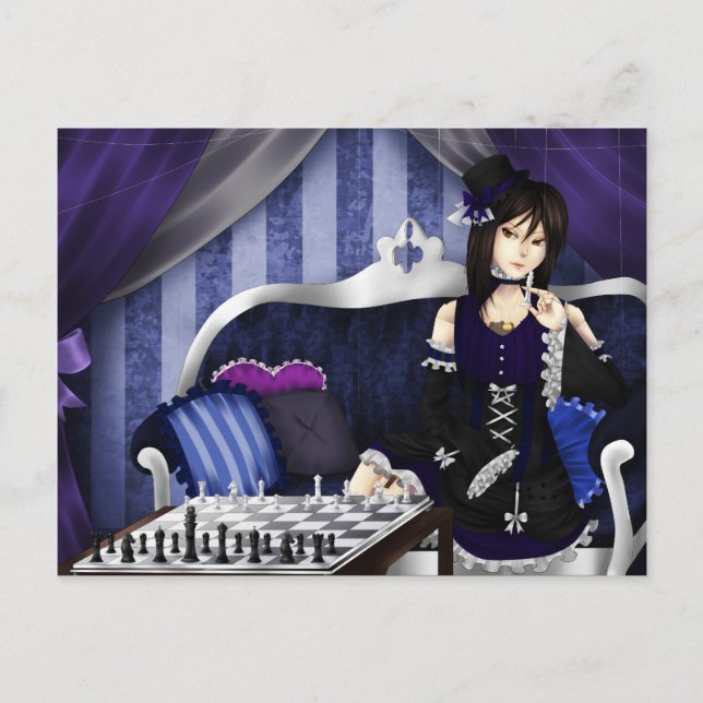 Lets play chess postcard (Front)