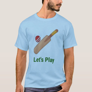 Let's play cricket for men T-Shirt