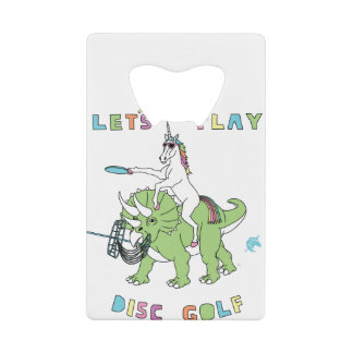 Let's Play Disc Golf Unicorn Riding Dinosaur