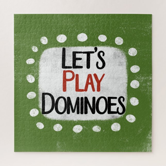 Let's Play Dominoes Jigsaw Puzzle (Vertical)