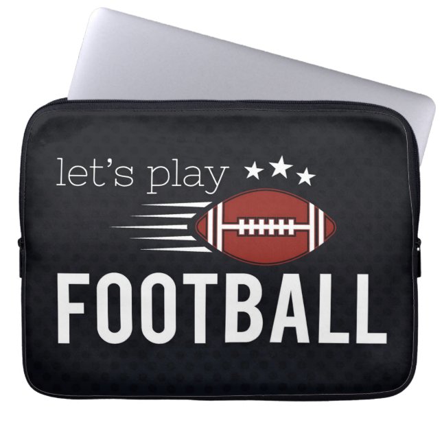 Lets Play Football Laptop Sleeve (Front)