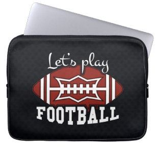 Lets Play Football Laptop Sleeve