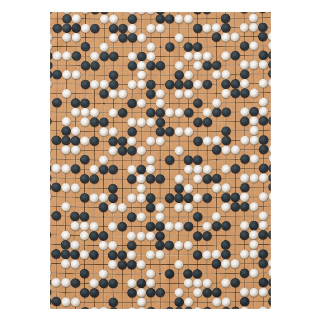 Let's Play Go (large scale) Tablecloth (Front)