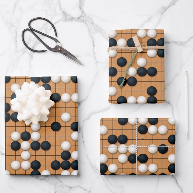 Let's Play Go Wrapping Paper Sheet (Front)