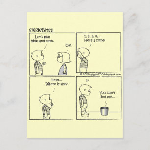 Lets Play Hide-and-Seek Postcard
