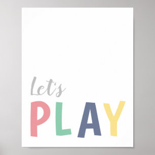Let's Play Playroom for Girls Poster