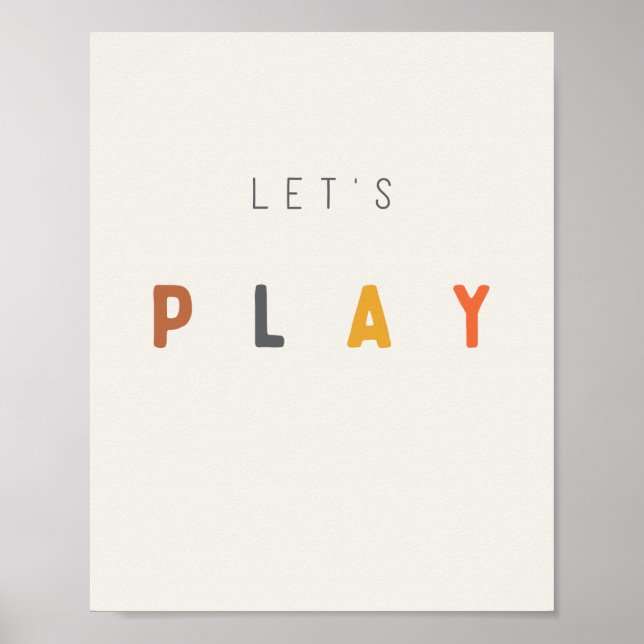 let's play. Poster & Prints (Front)