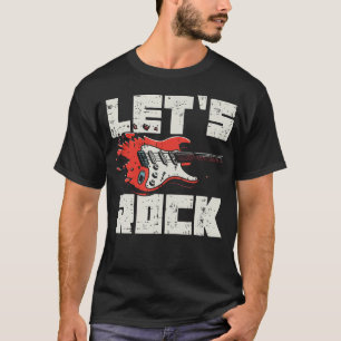 Lets Punk Rock Electric Guitar Cool Rocker Boys Ki T-Shirt