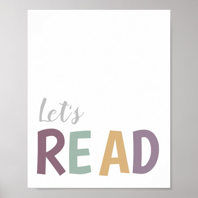 Let's Read Playroom for Girls Poster (Front)